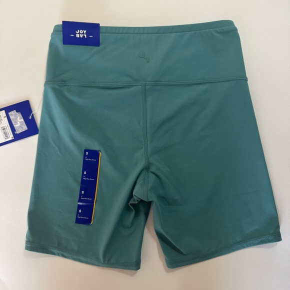 JoyLab Women's V-Waistband High Rise Bike Shorts 6” NWT Teal Multiple Sizes - Picture 4 of 5